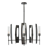 Hubbardton Forge 2024 Ink Frosted Glass (FD) Multi Passage 5-Light Circular Pendant