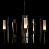 Hubbardton Forge 2024 Ink Frosted Glass (FD) Multi Passage 5-Light Circular Pendant