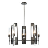 Hubbardton Forge 2024 Ink Clear Glass (ZM) Multi Passage 5-Light Circular Pendant