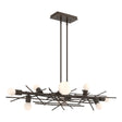 Hubbardton Forge 2024 Bronze Multi Brindille 8-Light Linear Pendant