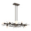 Hubbardton Forge 2024 Bronze Multi Brindille 8-Light Linear Pendant