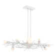 Hubbardton Forge 2024 White Multi Brindille 8-Light Linear Pendant