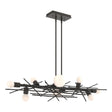 Hubbardton Forge 2024 Dark Smoke Multi Brindille 8-Light Linear Pendant