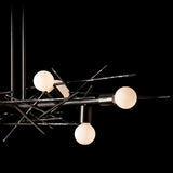 Hubbardton Forge 2024 Dark Smoke Multi Brindille 8-Light Linear Pendant