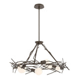 Hubbardton Forge 2024 Bronze Multi Brindille 6-Light Circular Pendant