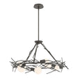 Hubbardton Forge 2024 Dark Smoke Multi Brindille 6-Light Circular Pendant
