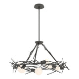 Hubbardton Forge 2024 Natural Iron Multi Brindille 6-Light Circular Pendant