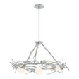 Hubbardton Forge 2024 Vintage Platinum Multi Brindille 6-Light Circular Pendant