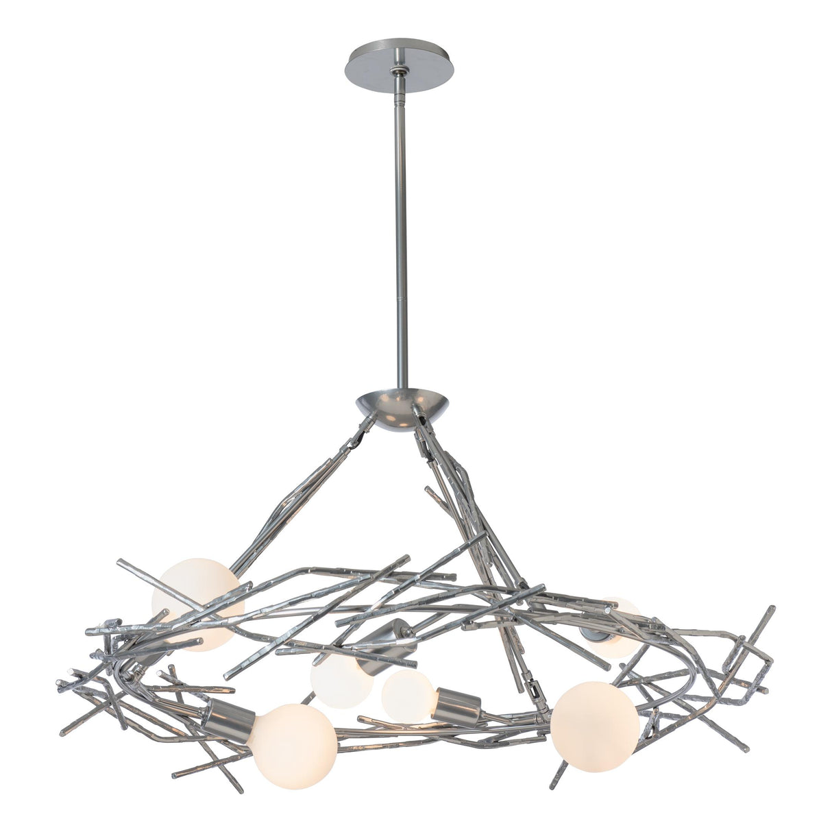 Hubbardton Forge 2024 Sterling Multi Brindille 6-Light Circular Pendant
