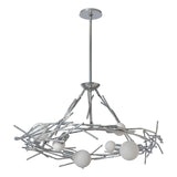 Hubbardton Forge 2024 Sterling Multi Brindille 6-Light Circular Pendant