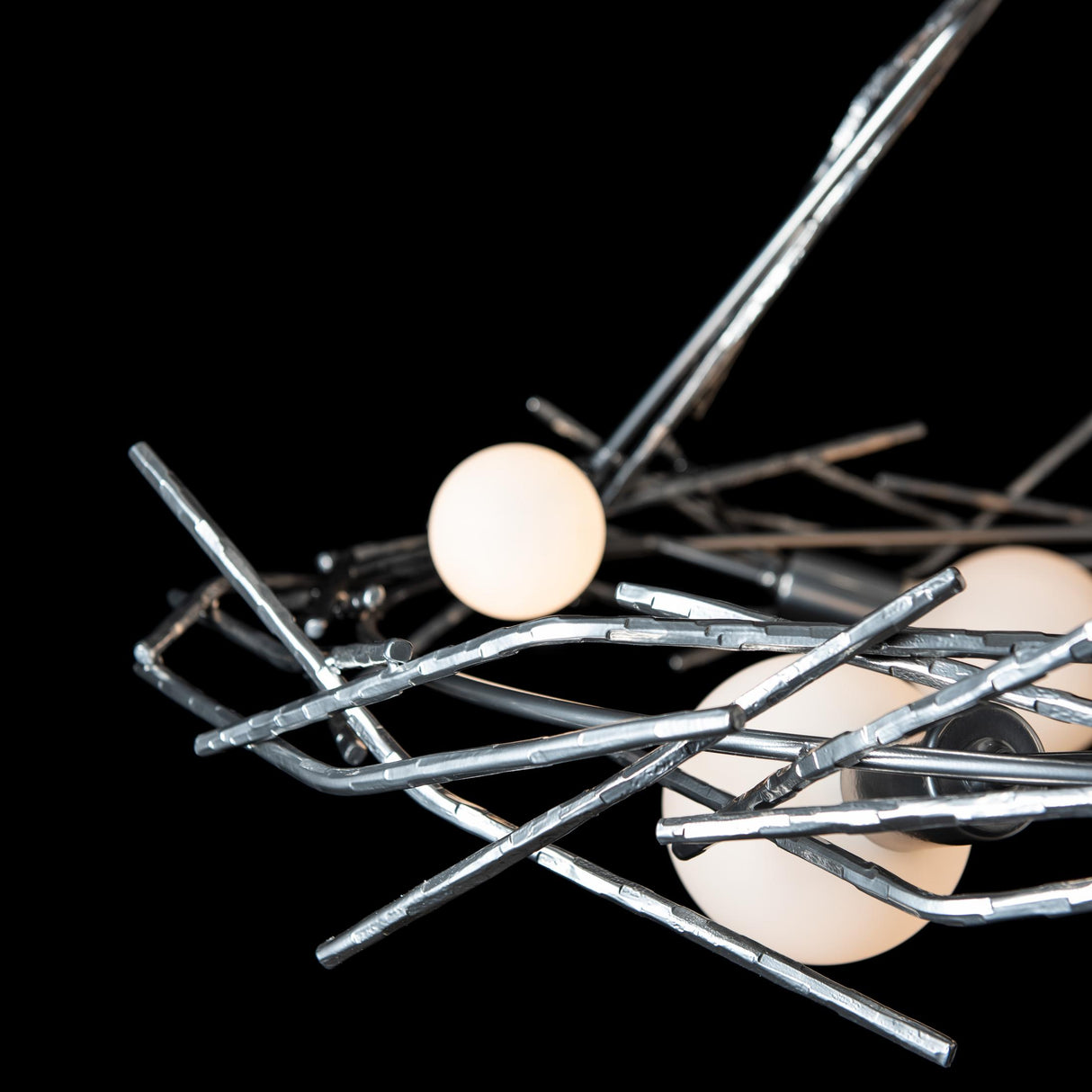Hubbardton Forge 2024 Sterling Multi Brindille 6-Light Circular Pendant