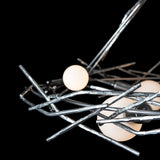 Hubbardton Forge 2024 Sterling Multi Brindille 6-Light Circular Pendant