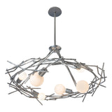 Hubbardton Forge 2024 Sterling Multi Brindille 6-Light Circular Pendant