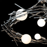 Hubbardton Forge 2024 Sterling Multi Brindille 6-Light Circular Pendant