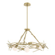 Hubbardton Forge 2024 Modern Brass Multi Brindille 6-Light Circular Pendant