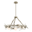 Hubbardton Forge 2024 Soft Gold Multi Brindille 6-Light Circular Pendant