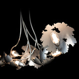 Hubbardton Forge 2024 Sterling Clear Glass with Frosted Diffuser (YE) Multi Pangea 6-Light Linear Pendant