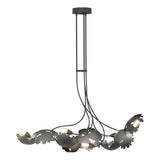 Hubbardton Forge 2024 Ink Clear Glass with Frosted Diffuser (YE) Multi Pangea 6-Light Linear Pendant