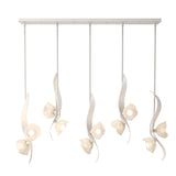 Hubbardton Forge 2024 White Frosted Glass (FD) Multi Mika 10-Light Pendant