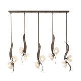 Hubbardton Forge 2024 Bronze Frosted Glass (FD) Multi Mika 10-Light Pendant