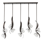 Hubbardton Forge 2024 Oil Rubbed Bronze Frosted Glass (FD) Multi Mika 10-Light Pendant
