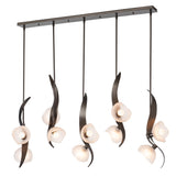 Hubbardton Forge 2024 Oil Rubbed Bronze Frosted Glass (FD) Multi Mika 10-Light Pendant