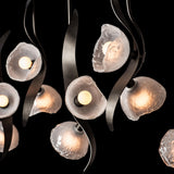 Hubbardton Forge 2024 Oil Rubbed Bronze Frosted Glass (FD) Multi Mika 10-Light Pendant