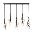 Hubbardton Forge 2024 Oil Rubbed Bronze Frosted Glass (FD) Multi Mika 10-Light Pendant
