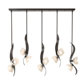 Hubbardton Forge 2024 Oil Rubbed Bronze Frosted Glass (FD) Multi Mika 10-Light Pendant