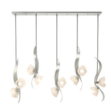 Hubbardton Forge 2024 Vintage Platinum Frosted Glass (FD) Multi Mika 10-Light Pendant
