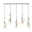 Hubbardton Forge 2024 Vintage Platinum Frosted Glass (FD) Multi Mika 10-Light Pendant
