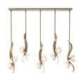 Hubbardton Forge 2024 Soft Gold Frosted Glass (FD) Multi Mika 10-Light Pendant