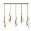 Hubbardton Forge 2024 Soft Gold Frosted Glass (FD) Multi Mika 10-Light Pendant