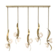 Hubbardton Forge 2024 Modern Brass Frosted Glass (FD) Multi Mika 10-Light Pendant
