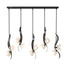 Hubbardton Forge 2024 Ink Frosted Glass (FD) Multi Mika 10-Light Pendant