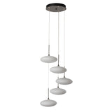 Hubbardton Forge 2025 Dark Smoke Shell Glass (GS) Standard Clouds 5-Light Pendant