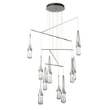 Hubbardton Forge 2025 Vintage Platinum Clear Glass (ZM) Standard Link 10-Light Clear Glass Mobile Pendant