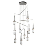 Hubbardton Forge 2025 Vintage Platinum Clear Glass (ZM) Standard Link 10-Light Clear Glass Mobile Pendant
