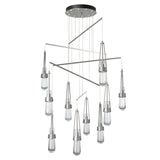 Hubbardton Forge 2025 Vintage Platinum Clear Glass (ZM) Standard Link 10-Light Clear Glass Mobile Pendant