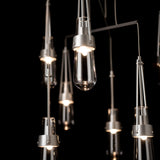 Hubbardton Forge 2025 Vintage Platinum Clear Glass (ZM) Standard Link 10-Light Clear Glass Mobile Pendant