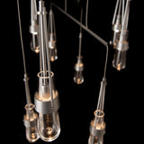 Hubbardton Forge 2025 Vintage Platinum Clear Glass (ZM) Standard Link 10-Light Clear Glass Mobile Pendant