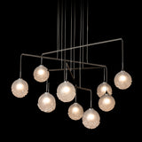 Hubbardton Forge 2025 Oil Rubbed Bronze Frosted Glass (FD) Standard Fritz Globe 10-Light Mobile Pendant