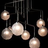 Hubbardton Forge 2025 Oil Rubbed Bronze Frosted Glass (FD) Standard Fritz Globe 10-Light Mobile Pendant