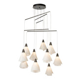 Hubbardton Forge 2025 Dark Smoke Spun Frost (SH) Standard Mobius 10-Light Mobile Pendant