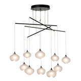 Hubbardton Forge 2025 Oil Rubbed Bronze Frosted Glass (FD) Standard Ume 10-Light Mobile Pendant