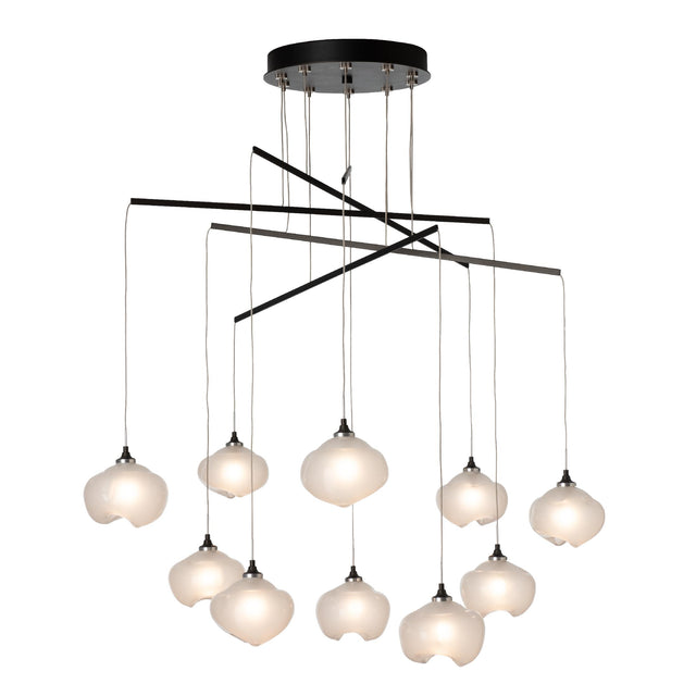 Hubbardton Forge 2025 Oil Rubbed Bronze Frosted Glass (FD) Standard Ume 10-Light Mobile Pendant