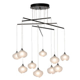 Hubbardton Forge 2025 Oil Rubbed Bronze Frosted Glass (FD) Standard Ume 10-Light Mobile Pendant