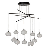 Hubbardton Forge 2025 Oil Rubbed Bronze Frosted Glass (FD) Standard Ume 10-Light Mobile Pendant