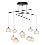 Hubbardton Forge 2025 Oil Rubbed Bronze Frosted Glass (FD) Standard Ume 10-Light Mobile Pendant