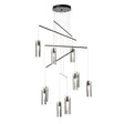 Hubbardton Forge 2025 Ink Clear Glass (ZM) Standard Exos 10-Light Mobile Pendant